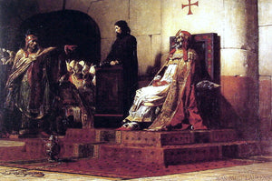  Jean-Paul Laurens Le Pape Formose et Etienne VII - Art Print