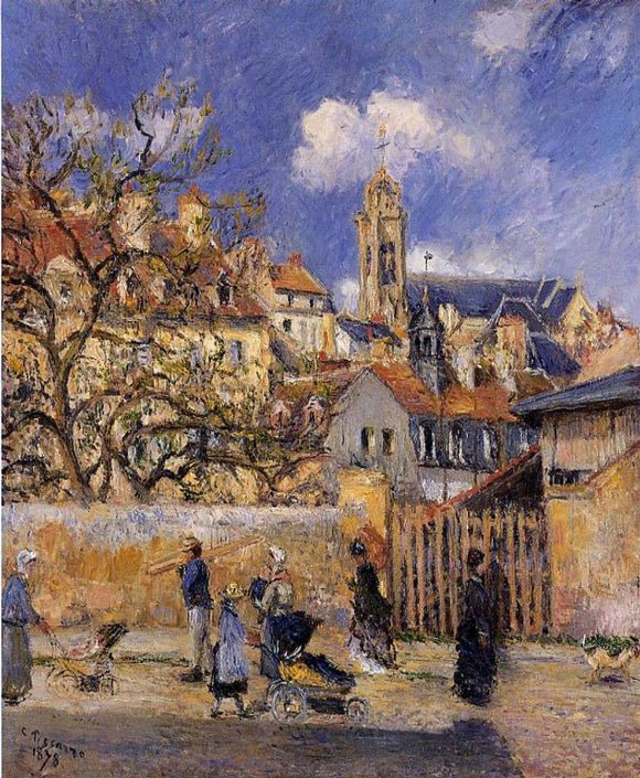  Camille Pissarro Le Parc aux Charrettes, Pontoise - Art Print