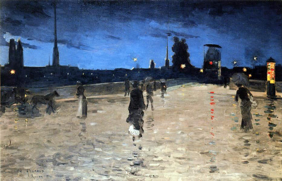  Charles Angrand Le Pont de Pierre, Rouen - Art Print