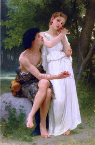  William Adolphe Bouguereau Le Premiers Bijoux (also known as Her First Jewels) - Art Print