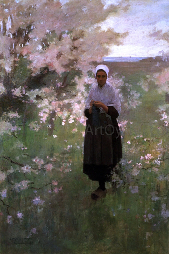  Edward E Simmons Le Printemps (also known as Spring) - Art Print