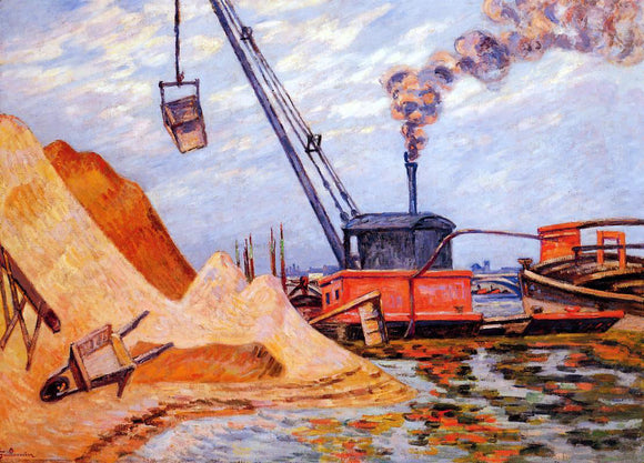  Armand Guillaumin Le Quai d'Austerlitz - Art Print