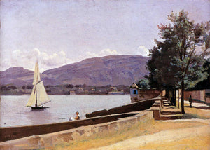  Jean-Baptiste-Camille Corot Le Quai des Paquis, Geneva - Art Print