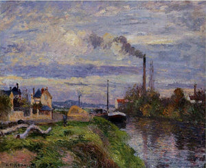 Camille Pissarro Le Quai du Pothuis a Pontoise - Art Print