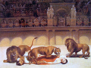  Philippe Jacques Van Bree Le Tigre Arrive aux Deux Martyrs - Art Print