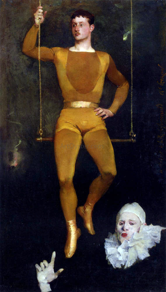  Charles Giron Le Trapeziste Et Le Clown - Art Print