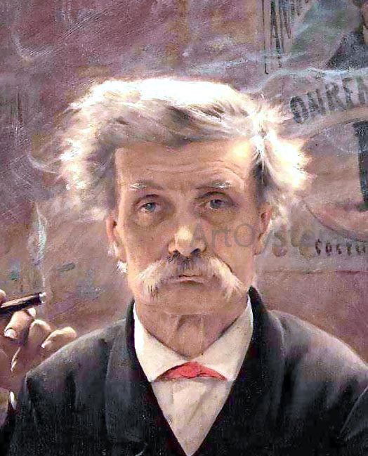 Jean-Eugene Buland Le Tripot [detail] - Art Print