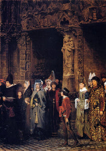  Sir Lawrence Alma-Tadema Leaving the Church in the Fifteenth Century - Art Print