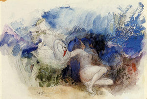  Odilon Redon Leda and the Swan - Art Print