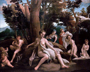  Correggio Leda with the Swan - Art Print