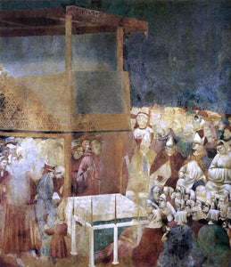  Giotto Di Bondone Legend of St Francis: 24. Canonization of St Francis (Upper Church, San Francesco, Assisi) - Art Print