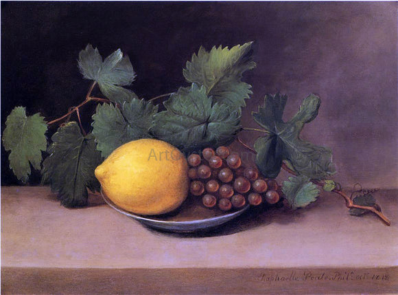  Raphaelle Peale Lemon and Grapes - Art Print