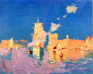  Frank Myers Boggs L'entree du port de Marseills - Art Print