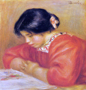  Pierre Auguste Renoir Leontine Reading - Art Print