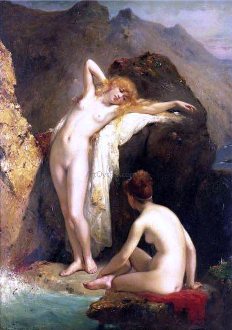  Pierre Joseph Coomans Les Baigneuses - Art Print