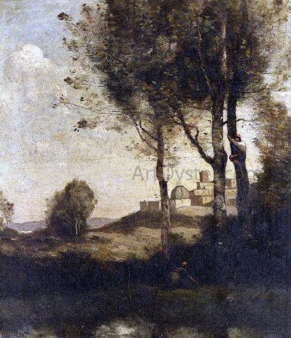  Jean-Baptiste-Camille Corot Les denicheurs Toscans - Art Print