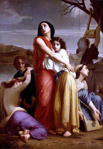  Charles Zacharie Landelle Les Femmes de Jerusalem Captives a Babylone - Art Print