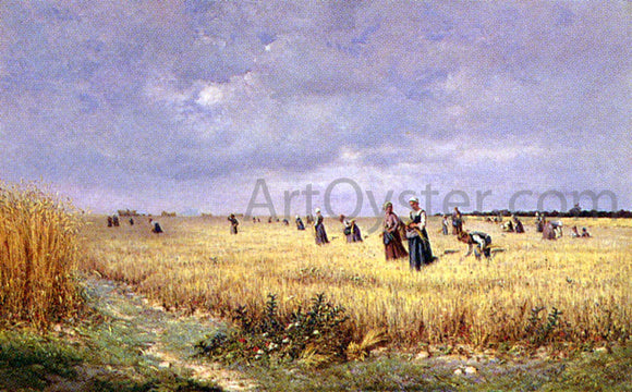  Armand Beauvais Les Glaneuses Dans Les Chaumes-Berry - Art Print