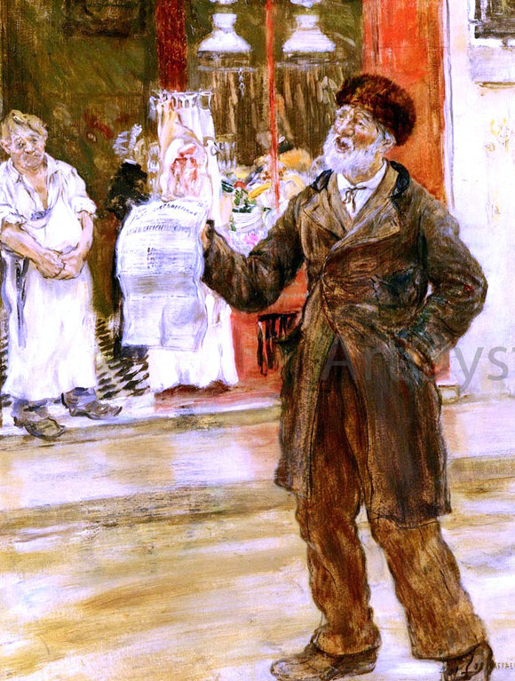  Jean-Francois Raffaelli Les Petits Metiers De Paris: Le Crieur Public - Art Print