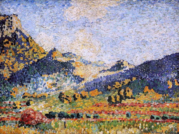  Henri Edmond Cross Les Petits, Montagnes Mauresques - Art Print