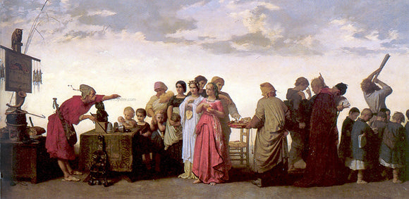  Jean-Louis Hamon L'escamoteur, le quart d'heure de Rabelais - Art Print