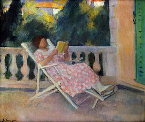  Henri Lebasque A Lesson on the Terrace - Art Print
