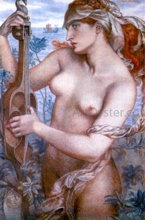  Dante Gabriel Rossetti Ligeia Siren - Art Print