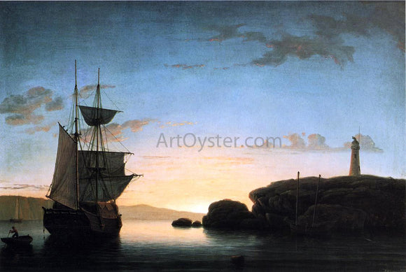  Fitz Hugh Lane Light House at Camden, Maine - Art Print