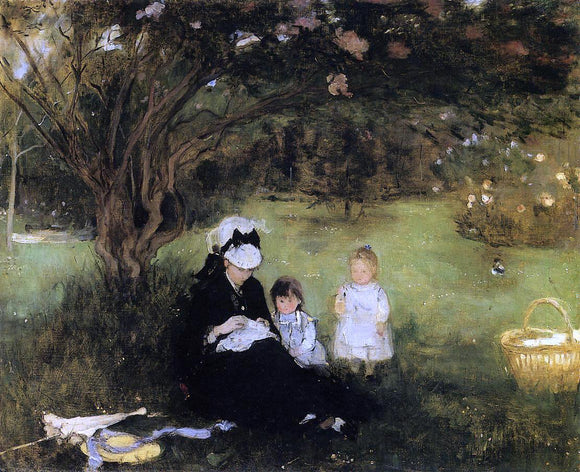  Berthe Morisot Lilacs at Maurecourt - Art Print