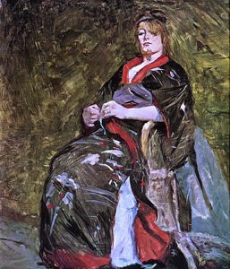  Henri De Toulouse-Lautrec Lili Grenier in a Kimono - Art Print
