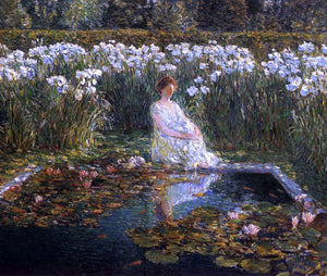  Frederick Childe Hassam Lilies - Art Print