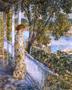  Frederick Childe Hassam Listening to the Orchard Oriole - Art Print