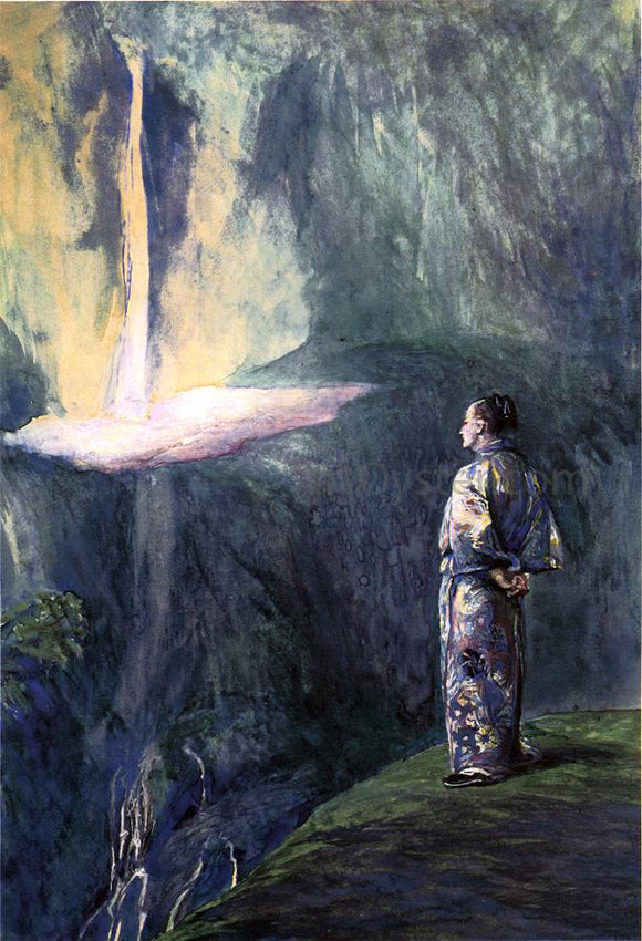  John La Farge Li-Tai-Pe and the Waterfall - Art Print