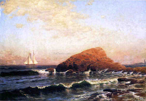  Alfred Thompson Bricher Little Bass Rock, Narragansett, RI - Art Print