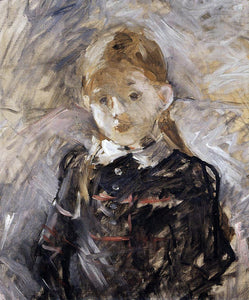  Berthe Morisot Little Girl with Blond Hair - Art Print