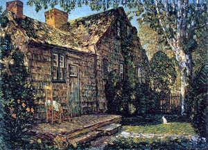  Frederick Childe Hassam Little Old Cottage, Egypt Lane, East Hampton - Art Print