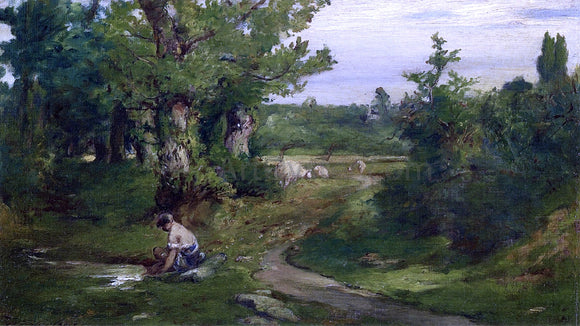  Walter Shirlaw Little Shepherd - Art Print