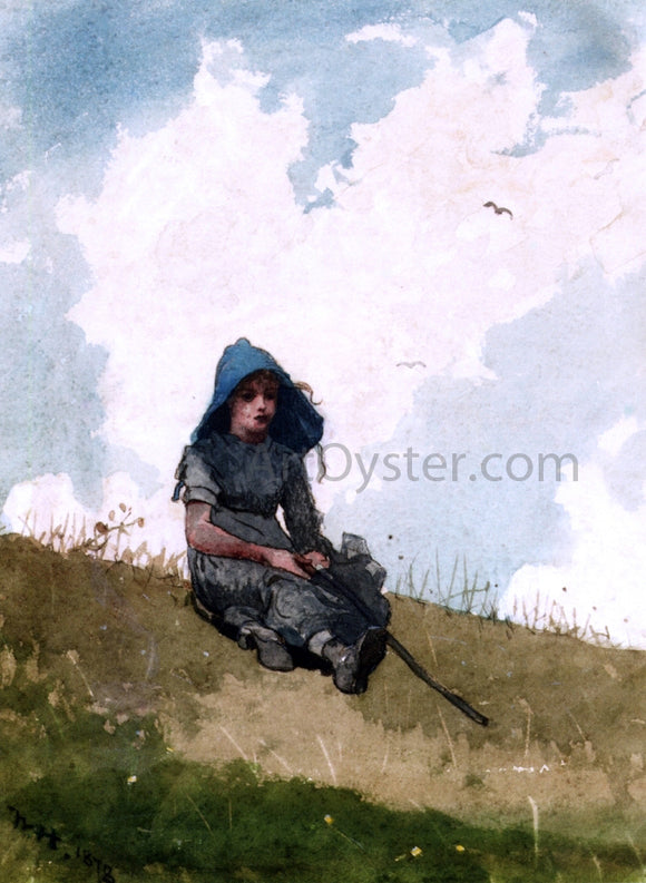  Winslow Homer Little Shepherdess - Art Print