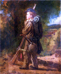  Eastman Johnson Little Soldier - Art Print