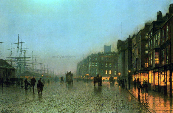  John Atkinson Grimshaw Liverpool from Wapping - Art Print