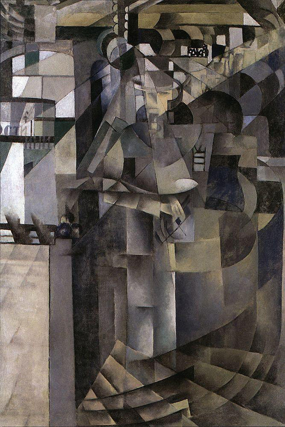 Kazimir Malevich Living in a Big Hotel - Art Print