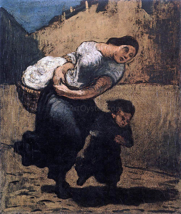  Honore Daumier Load (Washerwoman) - Art Print