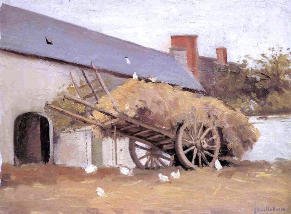  Gustave Caillebotte A Loaded Haycart - Art Print