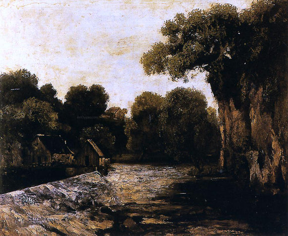  Gustave Courbet Locks on the Loue - Art Print