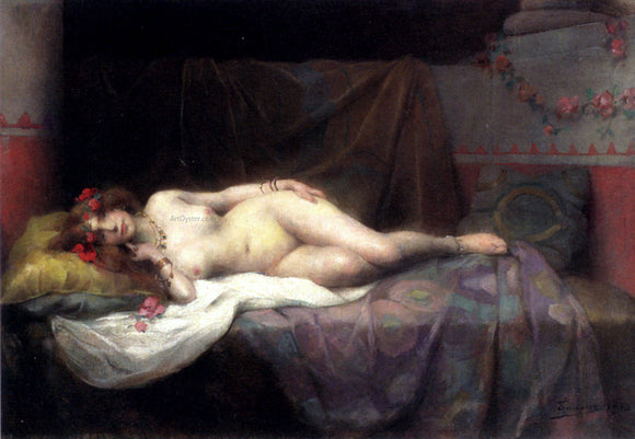  Henri Adrien Tanoux L'Odalisque - Art Print