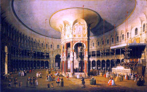  Canaletto London, The Interior of the Rotunda at Ranelagh - Art Print