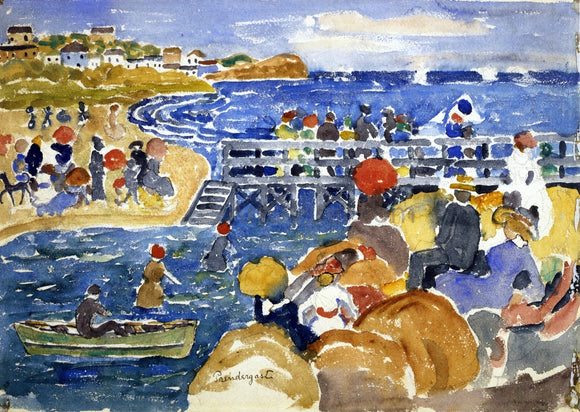  Maurice Prendergast Long Beach - Art Print