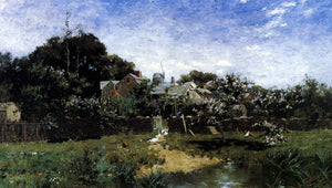  Bruce Crane Long Island farm, Springtime (also known as A Morning in Spring, Long Island) - Art Print