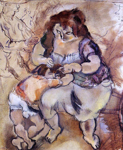  Jules Pascin Looking for Lice - Art Print