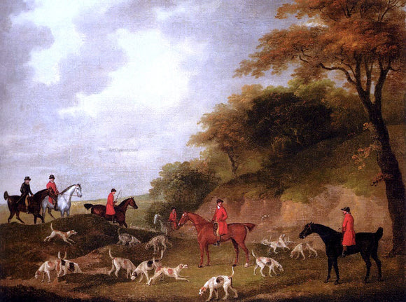  John Nost Sartorius Looking For The Scent - Art Print